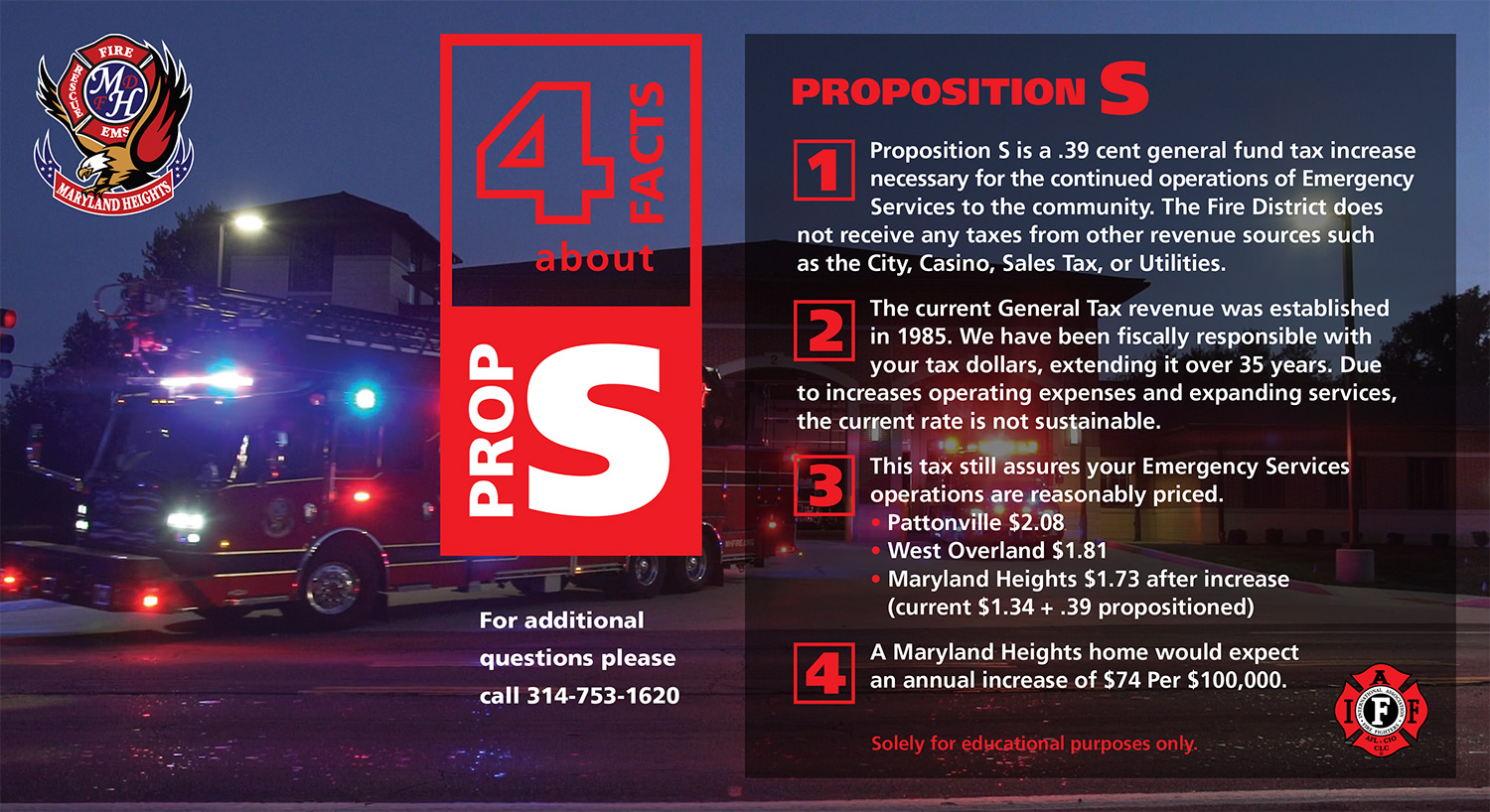 Maryland Heights Fire Proposition S